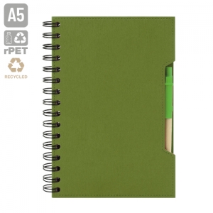 CUADERNO A5 CON BOLIGRAFO ECO "GREEN LIFE"