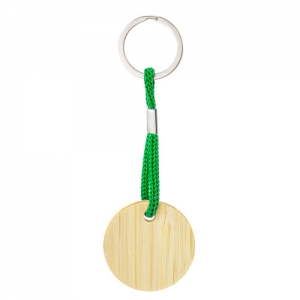LLAVERO DE BAMBÚ REDONDO "YIBIN"