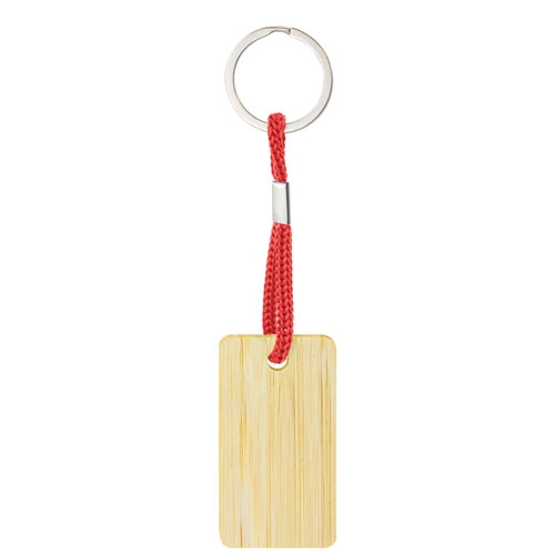 LLAVERO DE BAMBÚ RECTANGULAR "YIBIN"