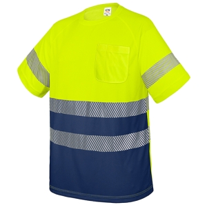 CAMISETA CON BOLSILLO Y BANDAS REFLECTANTES "ELÁST"