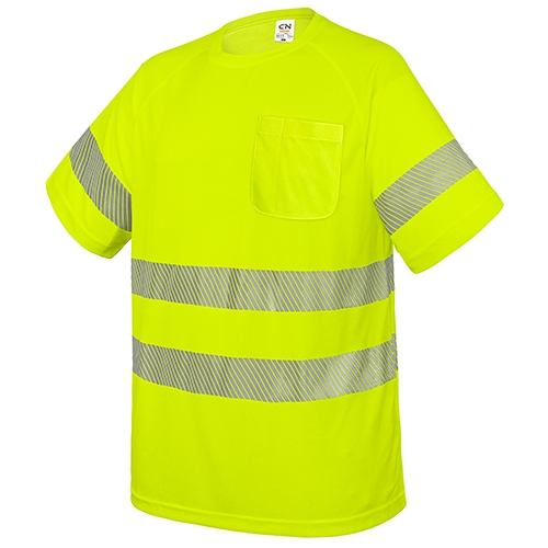 CAMISETA CON BOLSILLO Y BANDAS REFLECTANTES "ELÁST"