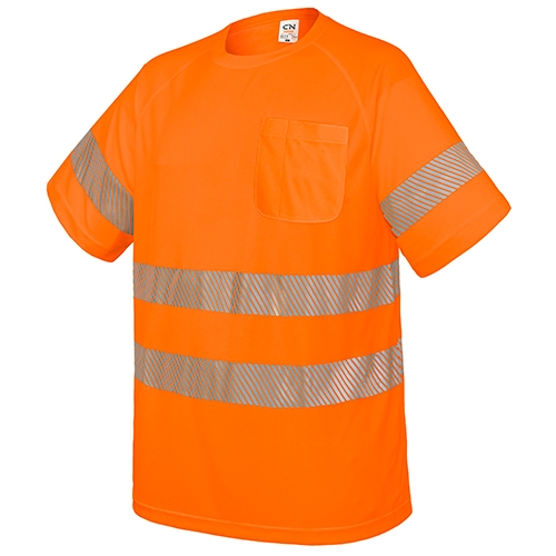 CAMISETA CON BOLSILLO Y BANDAS REFLECTANTES "ELÁST"