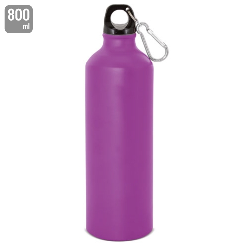 BOTELLA DE ALUMINIO CON MOSQUETON 800 ml. 