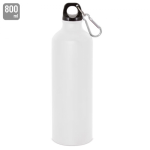 BOTELLA DE ALUMINIO CON MOSQUETON 800 ml. 