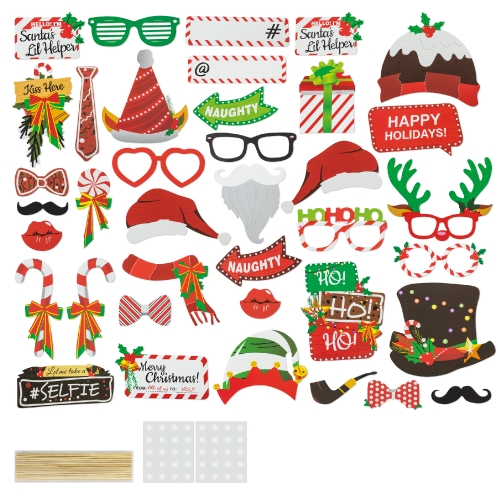 SET PHOTOCALL NAVIDEÑO (38 PCS)"HAPPY HOLIDAY"