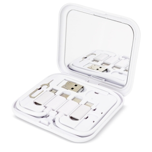 SET DE CABLES CARGADORES CON ESPEJO "REFLEX"