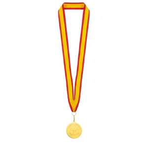 MEDALLA DE ORO "OLIMPIA" LANYARD ESPAÑA