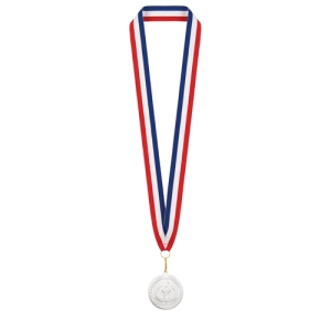 MEDALLA DE PLATA "OLIMPIA" LANYARD FRANCIA