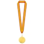 MEDALLA DE ORO "ZEUS" LANYARD MARINO