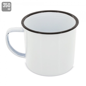 MUG METÁLICA ESMALTADA “RETRO” REBORDE