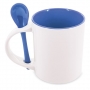 MUG SUBLIMACION REDONDA CON CUCHARA 