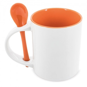 MUG SUBLIMACION REDONDA CON CUCHARA MUG SUBLIMACION REDONDA CON CUCHARA