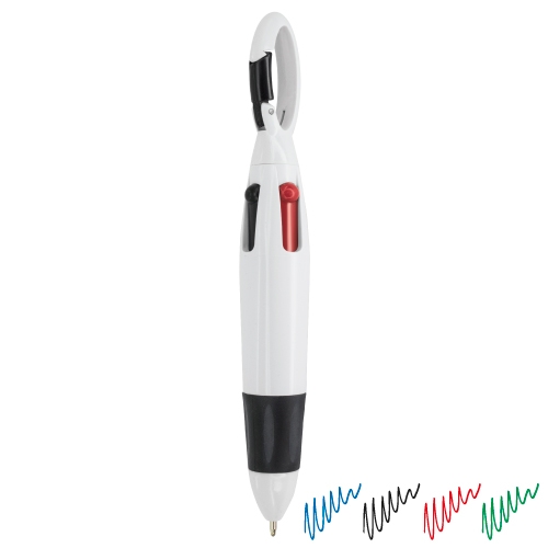 4 COLORS PEN + KARABINER "KLEUR"