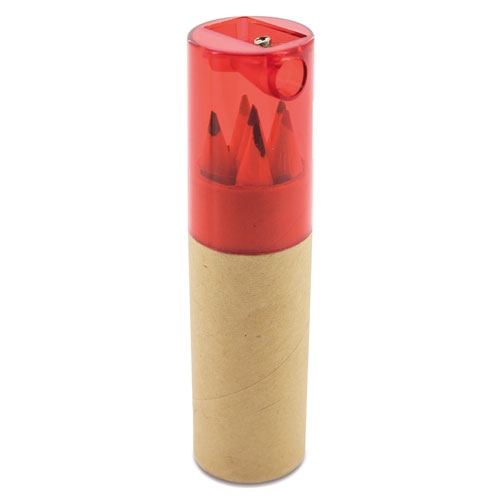 6 COLOUR PENCIL CYLINDER SET "DAFFY"