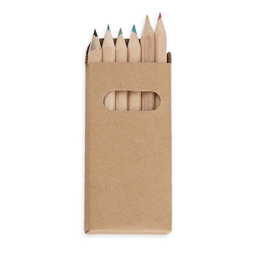 6 COLOURING PENCILS SET "BANY"