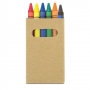 6 COLORS WAX CRAYONS BOX "PIXI" 6 COLORS WAX CRAYONS BOX "PIXI"