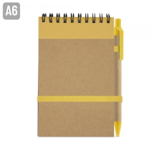 BLOC DE NOTAS CON BOLIGRAFO RECICLADO "MAEL"