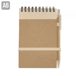 BLOC DE NOTAS CON BOLIGRAFO RECICLADO