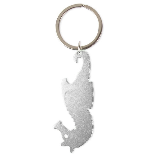  ALUMINUM KEYRING SEAHORSE