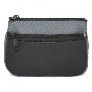 DOUBLE ZIP PURSE + KEY RING "DUBLE" DOUBLE ZIP PURSE + KEY RING "DUBLE"