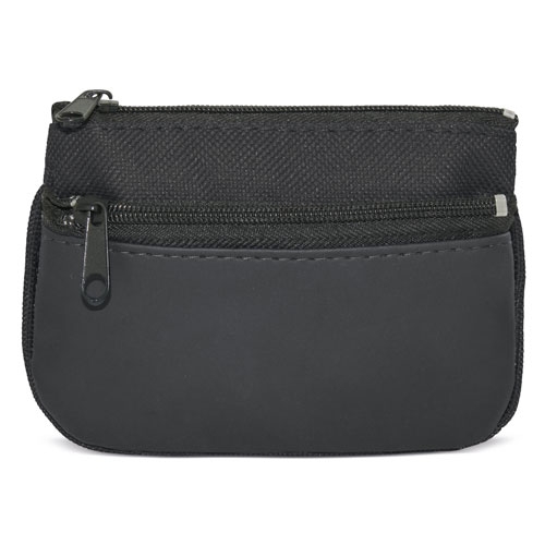 DOUBLE ZIP PURSE + KEY RING "DUBLE"