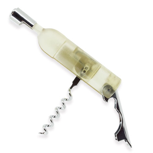 CORKSCREW WITH FORM BOTTLE WHITE