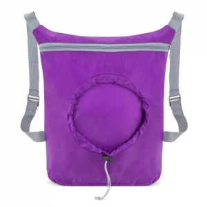 PURPLE FOLDING BACKPACK PURPLE FOLDING BACKPACK