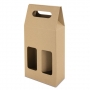 CAJA CARTON VENTANA 2 BOTELLAS "TREVISO"