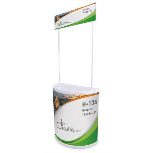 MOSTRADOR SEMICIRCULO PROMOCIONAL "ONZO"