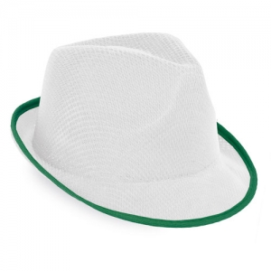 WHITE PREMIUM HAT WITH BORDER WHITE PREMIUM HAT WITH BORDER