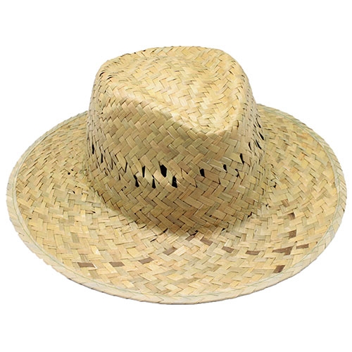 <p>GREEN STRAW HAT INSIDE RIBBON “PAULO”</p>