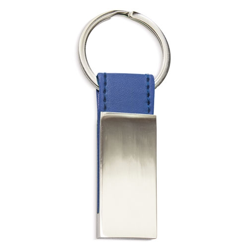 LEATHER IMITATION METAL KEYRING "VINNY"