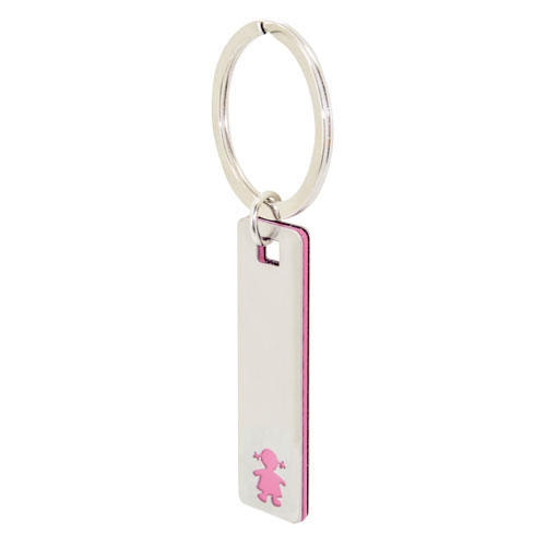 ELONGATED GIRL KEYRING