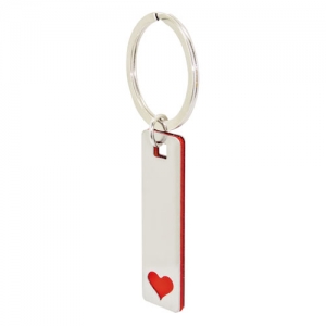 ELONGATED HEART KEYRING ELONGATED HEART KEYRING