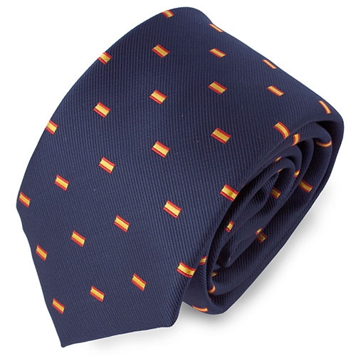 CORBATA BANDERA ESPAÑA MARINO 