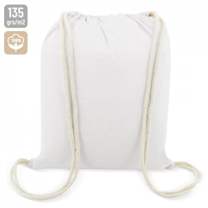 WHITE COTTON BACKPACK WHITE COTTON BACKPACK