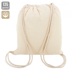 BOLSA MOCHILA CRUDO ALGODON