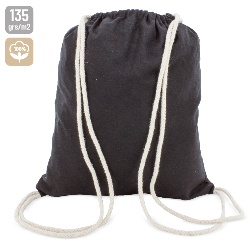 BOLSA MOCHILA BLANCA ALGODON