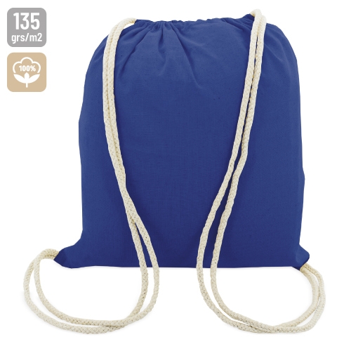 BOLSA MOCHILA BLANCA ALGODON