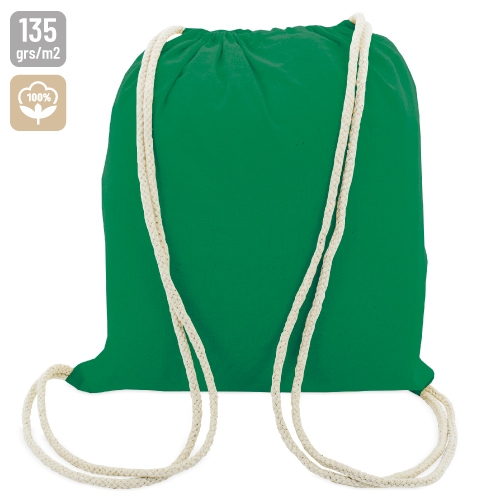 BOLSA MOCHILA BLANCA ALGODON