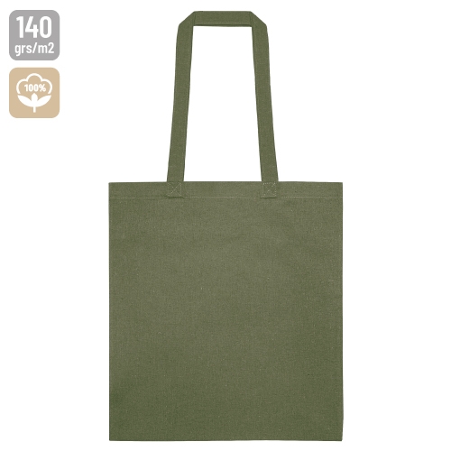 BOLSA DE ASA VERDE ALGODON 