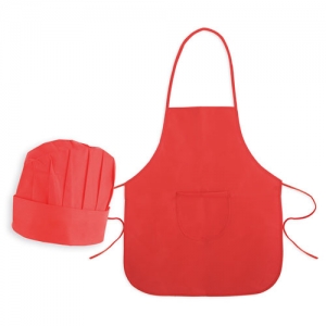 NON WOVEN APRON + CHEF HAT SET FOR KIDS NON WOVEN APRON + CHEF HAT SET FOR KIDS
