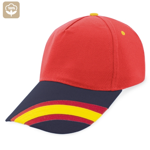 GORRA NACIONAL 5 PANELES ALGODN PEINADO 