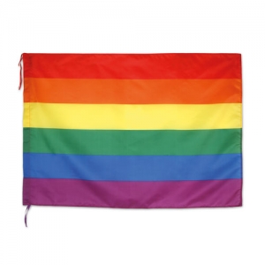 MULTICOLOUR PARTY FLAG WITH LACES "DECOR" MULTICOLOUR PARTY FLAG WITH LACES "DECOR"