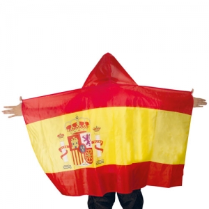 SPANISH FLAG PONCHO