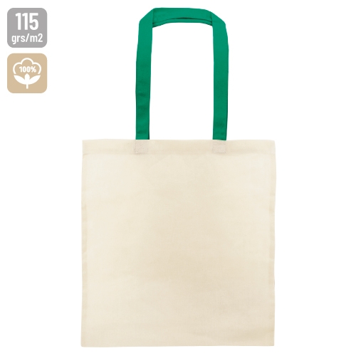 COTTON BAG COLOURED HANDLE "SAGAR"