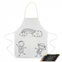 APRON + WAX CRAYONS "CHIQUI" APRON + WAX CRAYONS "CHIQUI"