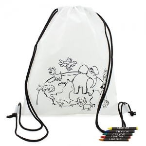Backpack with wax crayons Backpack with wax crayons