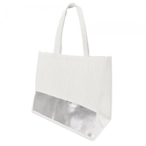 BOLSA "LAFAYETTE" &nbsp;BLANCO-PLATA
