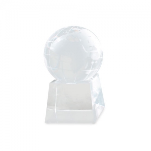 WORLD SHAPED GLASS TROPHY WORLD SHAPED GLASS TROPHY